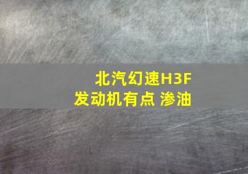 北汽幻速H3F发动机有点 渗油